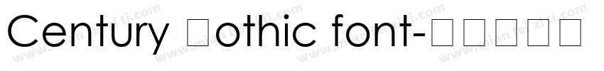 Century Gothic font字体转换